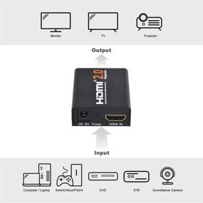 img 2 attached to HDMI Booster 2.0: Enhance HDMI Signal with Flashmen 4K2K 1080P 3D Amplifier - 18Gbps Bandwidth, HDCP 2.2, Up to 60m/200ft Transmission Distance