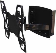 📺 articulating arm mount for samsung, lg led tvs - recessed flush in-wall box - fits 32&#34;, 43,&#34; 49&#34;, 50&#34;, 55&#34;, 65&#34; logo