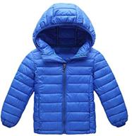 bofeta kids winter hooded lightweight puffer jackets: warm and packable outwear for cold weather logo