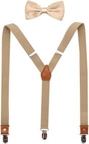 img 4 attached to 👔 JAIFEI Casual Men's Accessories: Stylish Suspenders with Pre-Tied Bowtie Combo