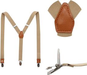 img 3 attached to 👔 JAIFEI Casual Men's Accessories: Stylish Suspenders with Pre-Tied Bowtie Combo