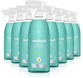 img 4 attached to 🌿 Plant-Based Glass Cleaner Spray, Ammonia-Free Formula | Method Mirror & Window Cleaner - Ideal for Indoor & Outdoor Glass Surfaces | Refreshing Waterfall Scent | 8-Pack, 828 ml Spray Bottles | Packaging May Vary