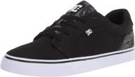 dc men's anvil skate black shoes: unleash your athleticism! logo