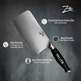 img 2 attached to 🔪 Zelite Infinity Кличко Нож 7 дюймов - Немецкая высокоуглеродистая нержавеющая сталь - Очень острый и супер комфортный: серия Comfort-Pro