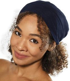 img 3 attached to 💤 Stay Stylish and Protect Your Natural Curly Hair: ALEXANDER PRODUCTS Satin Lined Sleep Cap Adjustable Bonnet Slouchy Beanie for Women