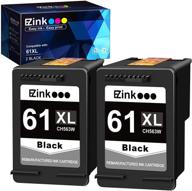 e-z ink (tm) remanufactured high yield ink cartridge replacement for hp 61xl 61 xl - envy 4500 4502 5530, deskjet 2512 1512 2542 2540 2544 3052a 1055 2548, officejet 4630 printer (2 black, 2-pack) logo