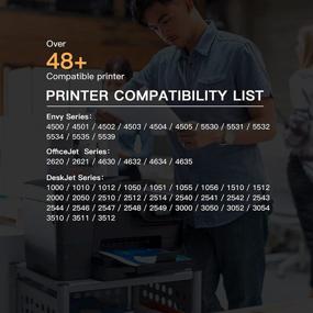 img 1 attached to E-Z Ink (TM) Remanufactured High Yield Ink Cartridge Replacement for HP 61XL 61 XL - Envy 4500 4502 5530, DeskJet 2512 1512 2542 2540 2544 3052a 1055 2548, OfficeJet 4630 Printer (2 Black, 2-Pack)