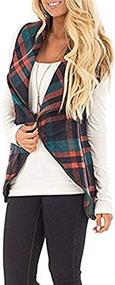 img 3 attached to Stylish Romanstii Sleeveless Casual Cardigan with Pockets for Women's Coats, Jackets & Vests