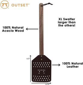 img 2 attached to Outset Acacia Leather Heavy Swatter