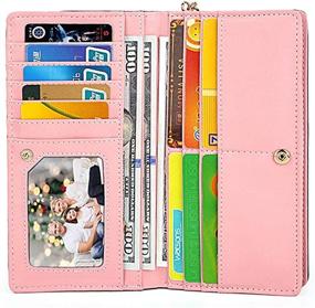 img 2 attached to 🐱 YaJaMa Women's Long Wallet: Stylish Cat Design with Ample Card Slots, Phone Pocket, and Zipper Closure - Premium PU Leather Clutch Purse