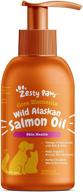 🐟 wild alaskan salmon oil for dogs & cats - support joint function, boost immune & heart health - omega 3 liquid food supplement for pets - natural epa + dha fatty acids for skin & coat logo