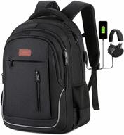 ultimate business backpack with waterproof compartment for computers logo