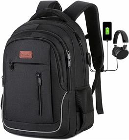 img 4 attached to Ultimate Business Backpack with Waterproof Compartment for Computers