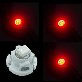 img 2 attached to PA 4PCS T3 12V Auto LED Dash Board Cluster Gauges Lights Bulbs Compatible With 39397-SA5-003 35852-SEP-A02 35853-SDA-A01 9148906 9148908 30739356 (Red)