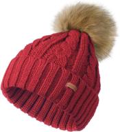 camptarce winter chunky beanie trendy outdoor recreation in hiking & outdoor recreation clothing logo