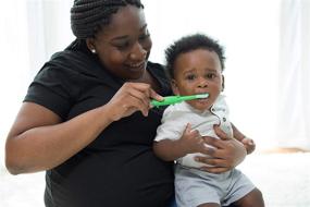 img 2 attached to Dr. Brown's Crocodile Toothbrush: 💚 Green Toddler and Baby Oral Care Essential
