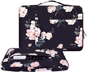 img 3 attached to 🎒 Polyester Camellia MOSISO Laptop Sleeve Case for MacBook Pro 16 inch and Other 15 inch Dell Lenovo HP Asus Acer Samsung Sony Chromebook - Multifunctional Briefcase Bag