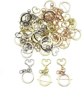 img 4 attached to Semetall Swivel Keychain Spring Colors Beading & Jewelry Making