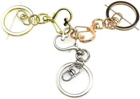 img 1 attached to Semetall Swivel Keychain Spring Colors Beading & Jewelry Making