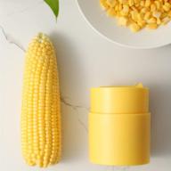 🌽 efficient 2-piece cob corn stripper: easy kernels removal from all corn sizes - practical kitchen gadget logo