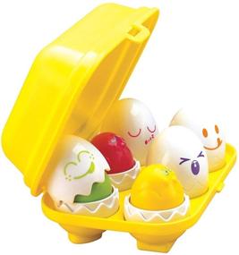 img 4 attached to 🥚 TOMY Toomies Скрываются и пищат яйца - игрушки для малышей на Пасху для обучения сортировке и сопоставлению - лучшая игрушка для пасхальных корзин