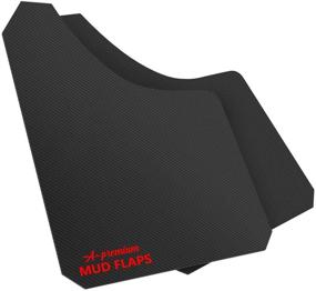 img 2 attached to 🚗 2-Pack Black Universal Mud Flaps for Car, Pickup Truck, SUV - A-Premium Mudguards with Hardware