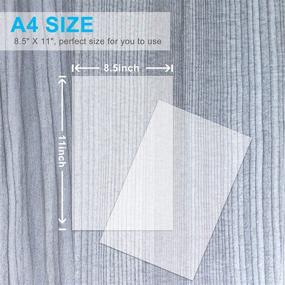 img 2 attached to 📐 100 Sheets Tracing Paper, 8.5 x11 inches - Artist Tracing Paper for Pencil, Marker, and Ink - Lightweight Translucent A4 Size Clear Paper for Sketching and Drawing