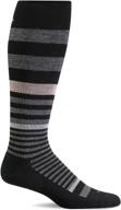 🧦 sockwell women's orbital stripe: optimal compression for enhancing leg comfort logo