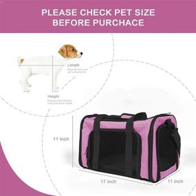 img 1 attached to 🐾 EOOORL Cat Carriers Dog Carrier Pet Carrier for Small Medium Cats Dogs Puppies of 18 Lbs - TSA Airline Approved, Soft Sided and Collapsible