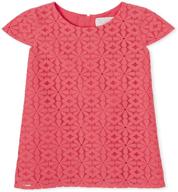 👗 adorable girls' short sleeve lace dress by the children's place: perfect for any occasion! logo