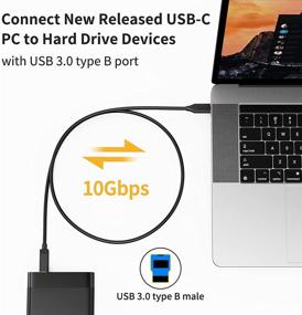 img 2 attached to 🔌 Кабель USB B to C CableCreation 10Gbps USB 3.1 С to B для принтера MacBook Pro Air USB B, внешнего жесткого диска, док-станции, сканера - 4FT/1.2M, совместим с Thunderbolt 3 хостом - черный.