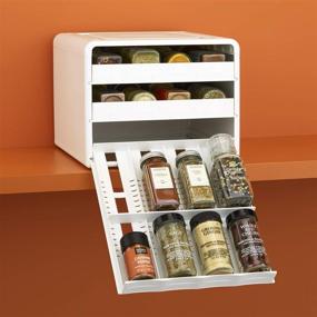 img 3 attached to 🍽️ Maximize Your Kitchen's Efficiency with the YouCopia Adjustable Spice Rack Organizer, White