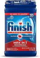 🔆 105 count finish max in one plus dishwasher detergent powerball tabs logo