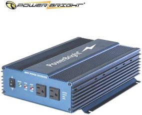 img 4 attached to ⚡ PowerBright 24V Чистый синусоидальный инвертор питания 600W - Непрерывное преобразование постоянного тока 24V в переменный ток 120V для чрезвычайных ситуаций, ураганов, сбоев света и портативных питательных станций.