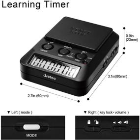 img 2 attached to Multi-function Digital Timer for Kids Study Timer, Count-Down Stopwatch, Count-Up Timer with LED Lights & Beeps Notification. Large Easy-Push Button, Mute & Lock Functions. Count-Days Feature.