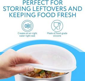 img 3 attached to 🍲 6 Qt Silicone Lid for Instant Pot - Compatible Inner Pot Cover for 5-6 Quart Instapot - Cooker Accessories for Insta Pot IP DUO60 and Other Models