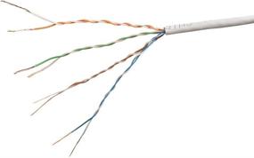 img 1 attached to 🐱 Monoprice Cat6 Ethernet Patch Cable - 20ft White, Snagless RJ45 Stranded 550MHz UTP CMR Riser Rated Pure Bare Copper Wire 28AWG - SlimRun Series