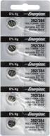 🔋 energizer silver oxide batteries 392/384 - pack of 5 logo