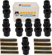 🏌️ huskey club car ds golf cart front & rear/shackle 8x leaf spring and 16x urethane bushing kit - compatible with 1981-up models, replacing oem sleeve part no#: 1012303 and bushing part no#: 1015583 logo