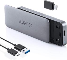 img 4 attached to AGPTEK M.2 NVME SSD Enclosure USB 3.1 Gen 2: Tool-Free, UASP Supported (2230/2242/2260/2280 Compatible)