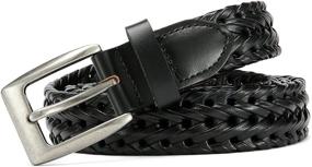 img 1 attached to Braided Leather Belts CHAOREN Casual Men's Accessories for Belts