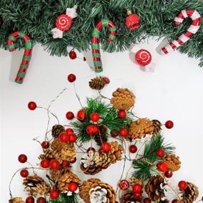 img 2 attached to Christmas Pinecone Decoration Thanksgiving Holiday Fireplace Seasonal Decor