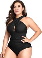 flaunt your curves with snailify women's plus size swimsuits logo