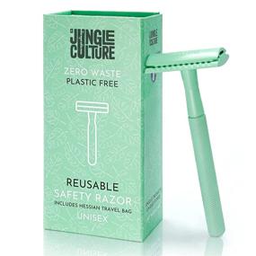 img 4 attached to 🌿 Jungle Culture Metal Safety Razor: Reusable Eco-Friendly Razor for Men & Women, Zero Waste Beauty Solution with Travel Bag, Fits All Double Edge Blades, Ideal for Body & Face