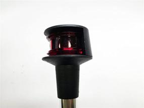 img 1 attached to 🚤 Pactrade Marine 13-1/2" Aluminum Plugin Bow Light with Red/Green Bicolor Navigation Post for Boats