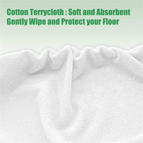 img 2 attached to 🧹 Cotton Terrycloth and Chenille Mop Refill for O-Cedar Hardwood Floor 'N More, Mop Head Replacement Compatible with ShMop and all 15x8” Flat Mops – Pack of 4 (2 Cotton + 2 Microfiber Mop Pads)