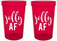 christmas party cups jolly transparent logo