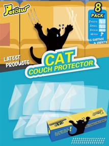 img 4 attached to 🐱 Petotw Cat Furniture Protector 8-Pack - Enhanced Cat Scratch Deterrent for Furniture, Couch, Sofa, Door, Walls, Mattress, Car Seat