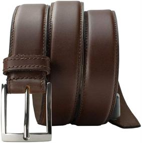 img 4 attached to 👔 Smart Men's Accessories: Uptown Tan Belt with Nickel Finish