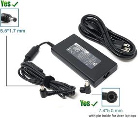 img 3 attached to Premium 180W AC Adapter Power Charger for Acer Predator Helios 300 Gaming Laptops PH315-52-78VL, PH315-52-710B & Triton 500 PT515-51-75BH | Aspire V Nitro Series Compatible AK.180AP.010, AK.180AP.020, KP.18001.002